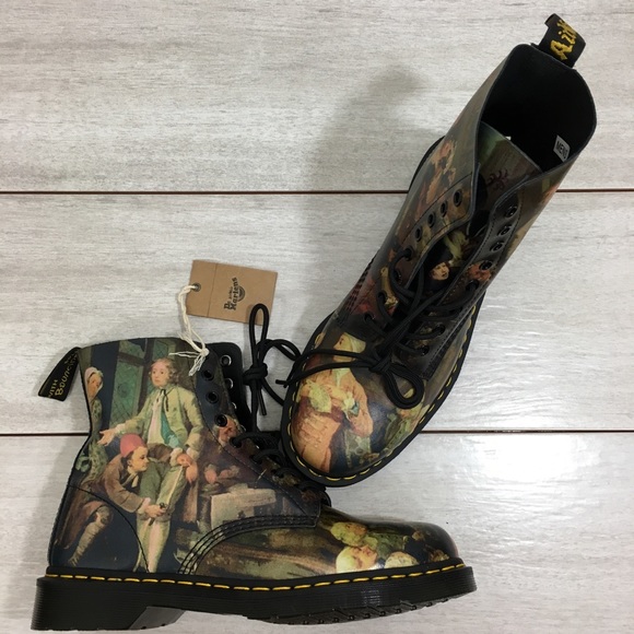 Dr. Martens 1460 Pascal Hogarth Renaissance Boots - Picture 2 of 8